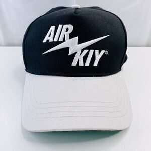 Vintage AIR KIY Reves Paris 91 Champs Mens Hat Cap SnapBack Black Gray